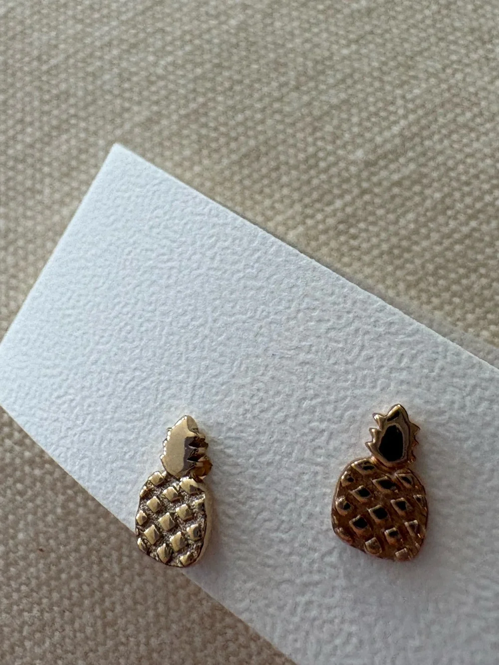 Kris Nations Gold Pineapple Stud Earrings